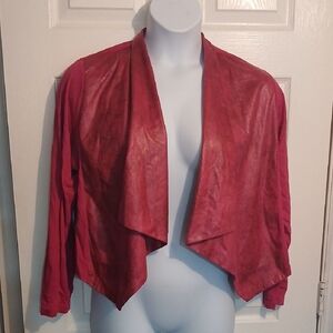 Women's Fushia Open Front Jacket. Sz. 1X